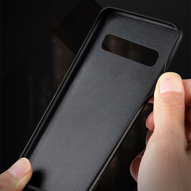 X-LEVEL Vintage Style PU Leather Coated TPU Phone Case for Samsung Galaxy S10 Plus