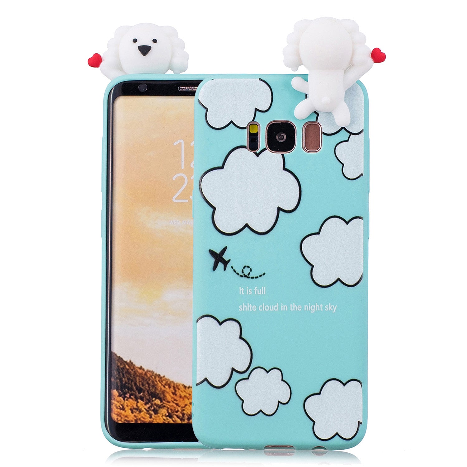 3D Cute Doll Pattern Printing TPU Case for Samsung Galaxy S8 SM-G950