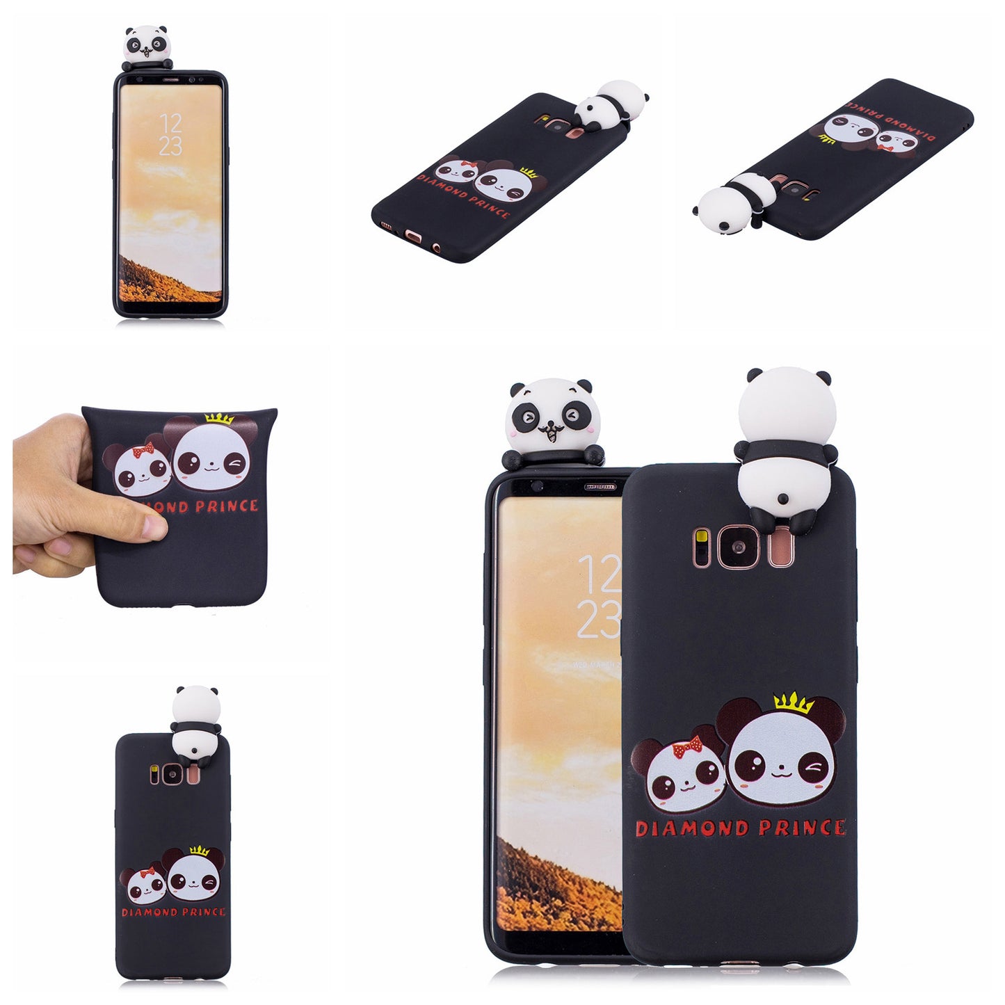 3D Cute Doll Pattern Printing TPU Case for Samsung Galaxy S8 SM-G950