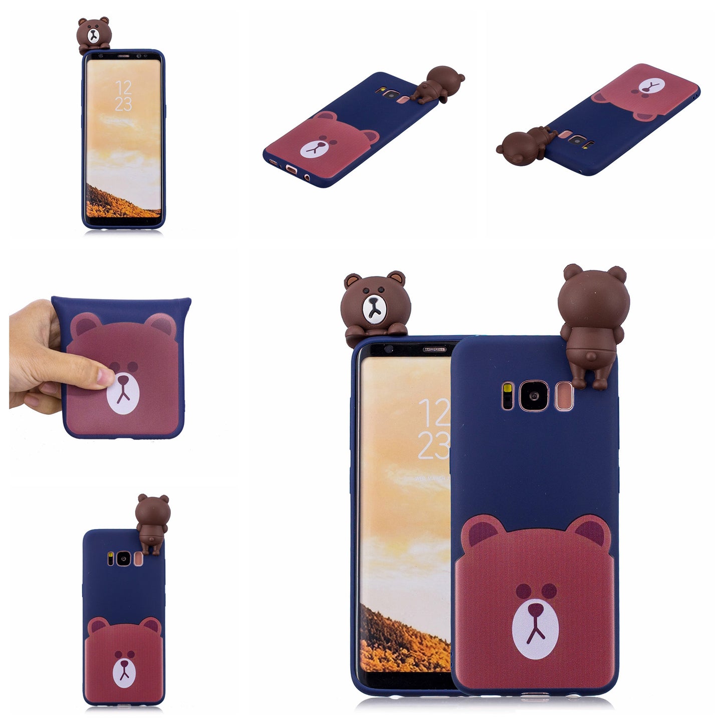 3D Cute Doll Pattern Printing TPU Case for Samsung Galaxy S8 SM-G950