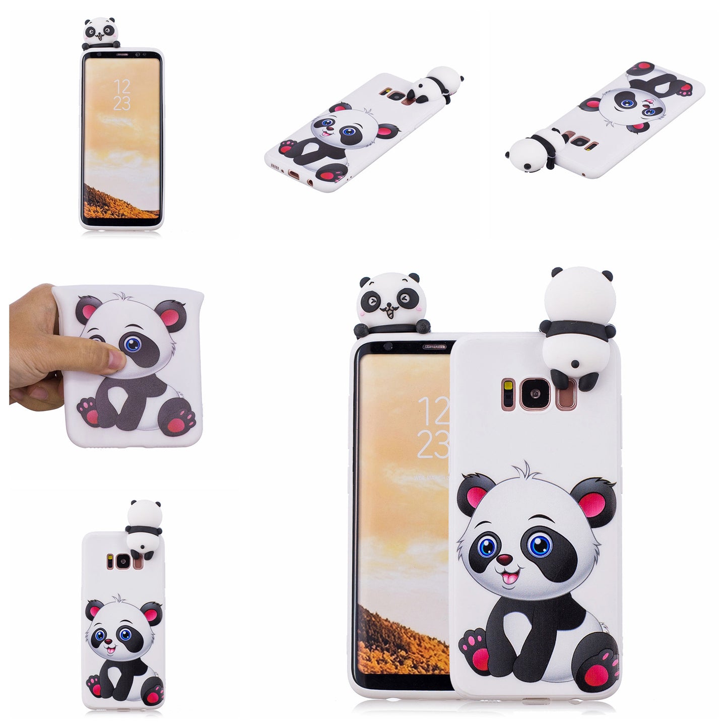3D Cute Doll Pattern Printing TPU Case for Samsung Galaxy S8 SM-G950
