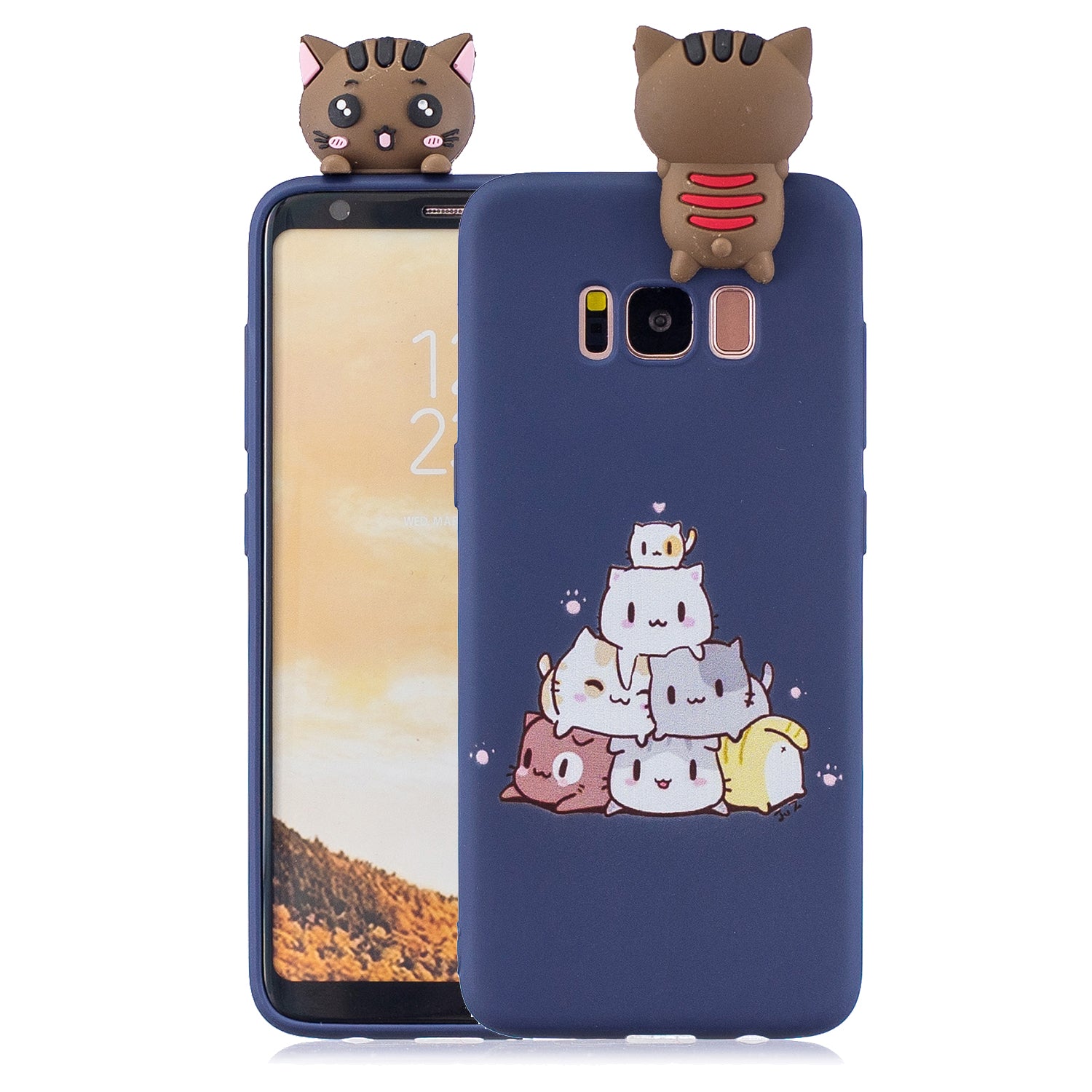 3D Cute Doll Pattern Printing TPU Case for Samsung Galaxy S8 SM-G950