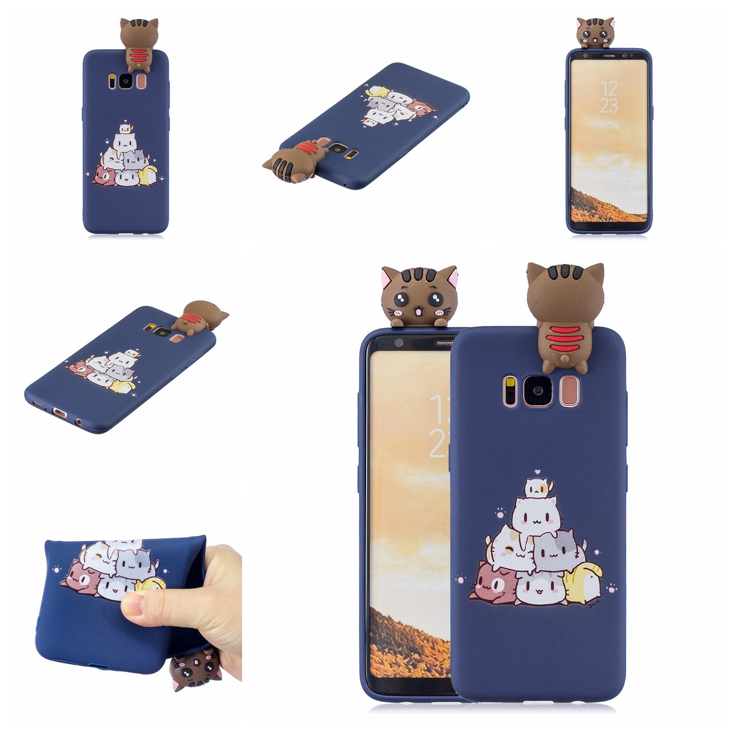 3D Cute Doll Pattern Printing TPU Case for Samsung Galaxy S8 SM-G950