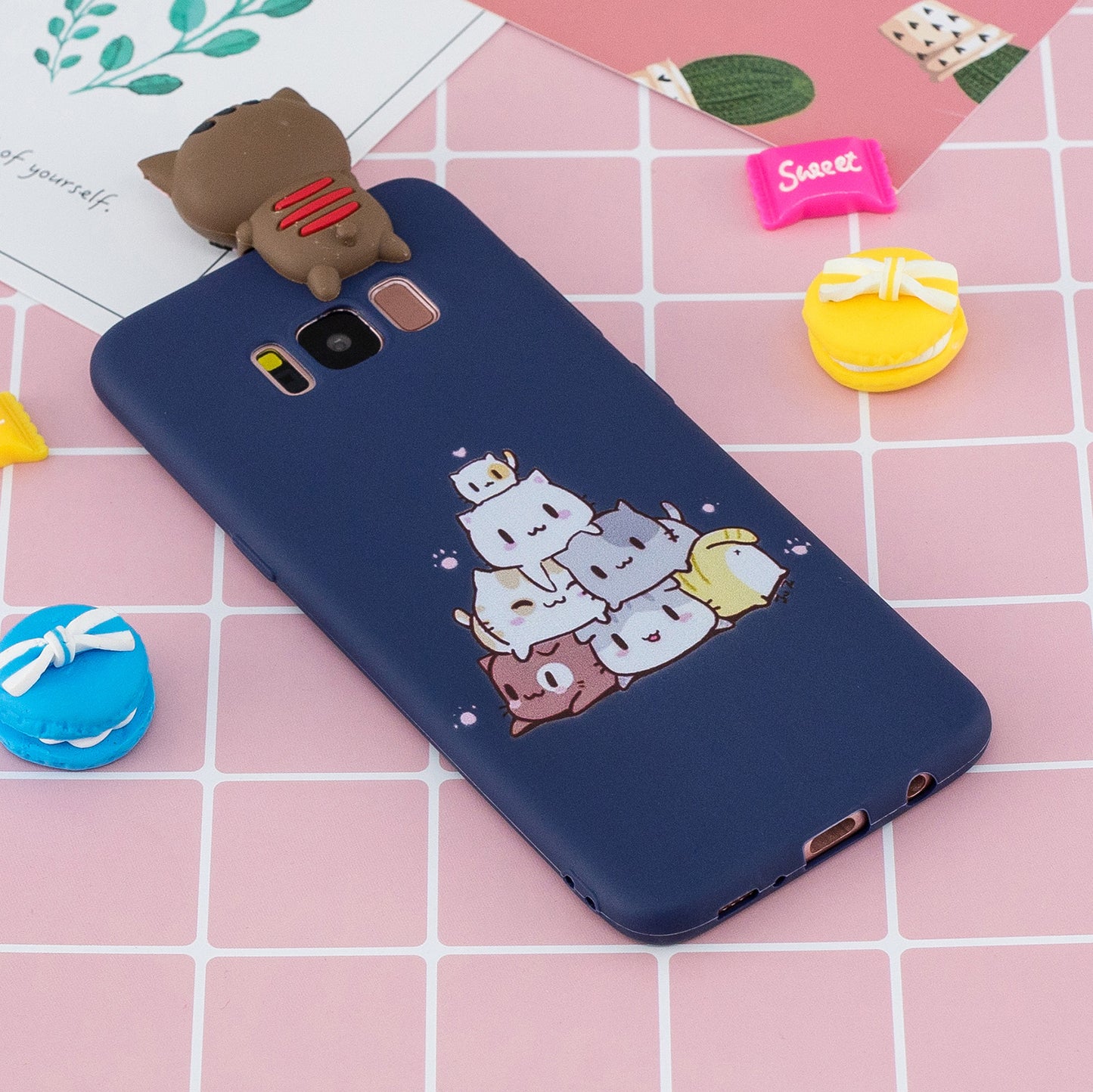 3D Cute Doll Pattern Printing TPU Case for Samsung Galaxy S8 SM-G950