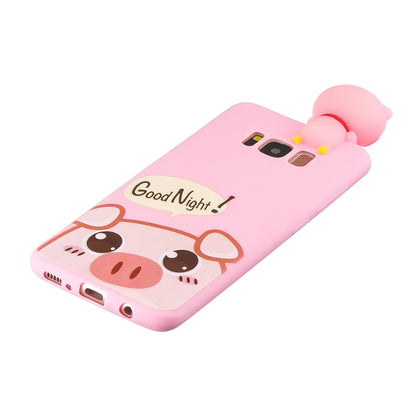 3D Cute Doll Pattern Printing TPU Case for Samsung Galaxy S8 SM-G950