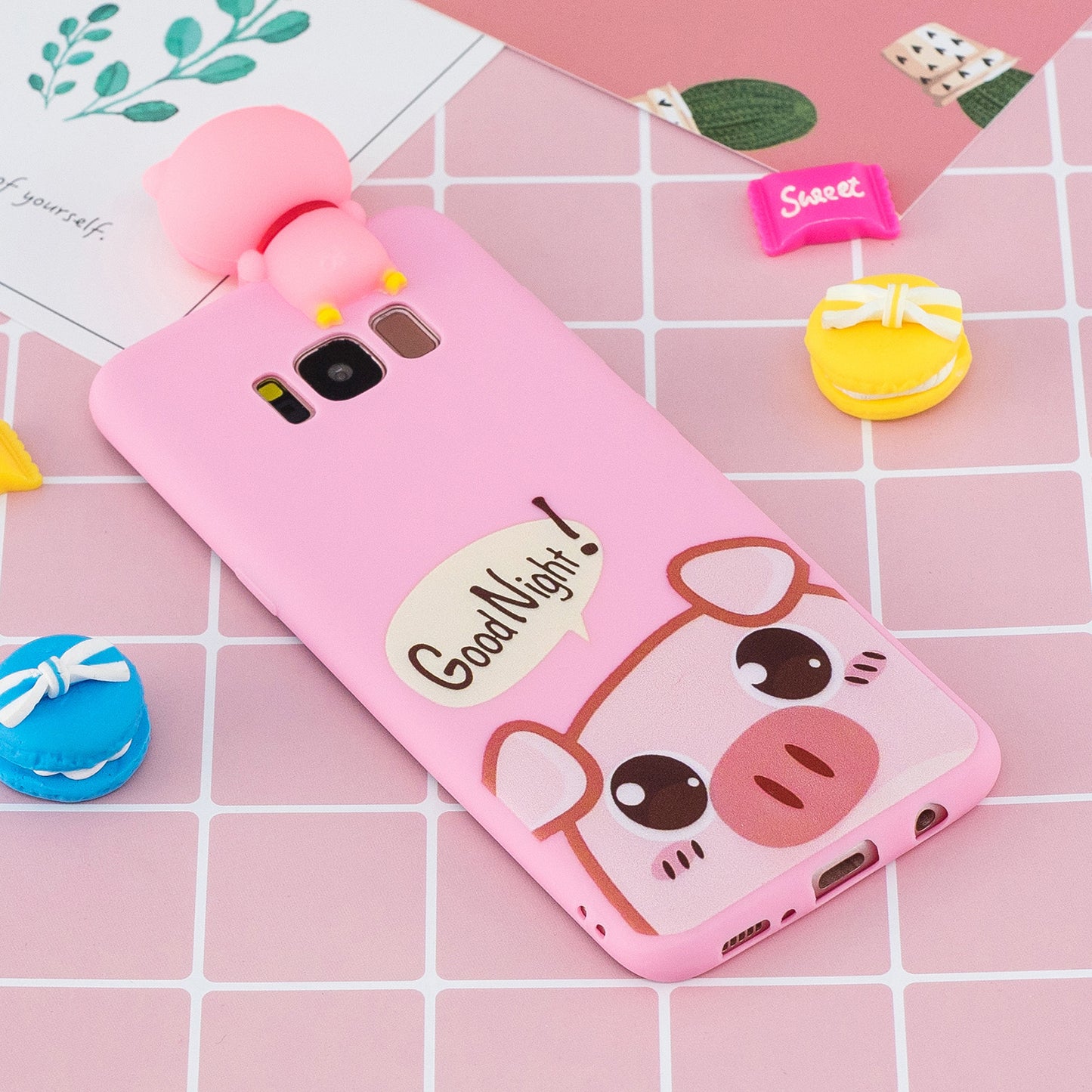 3D Cute Doll Pattern Printing TPU Case for Samsung Galaxy S8 SM-G950