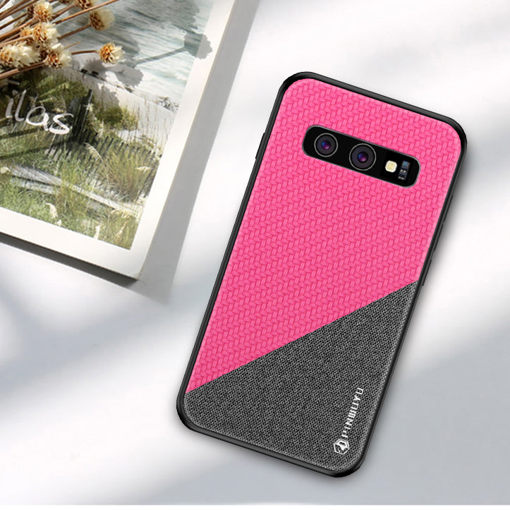 PINWUYO Honors Series Anti-drop PU Leather Coated TPU Protection Phone Case for Samsung Galaxy S10