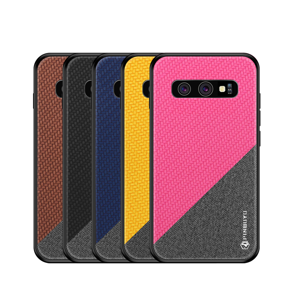 PINWUYO Honors Series Anti-drop PU Leather Coated TPU Protection Phone Case for Samsung Galaxy S10