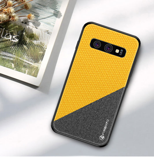 PINWUYO Honors Series Anti-drop PU Leather Coated TPU Protection Phone Case for Samsung Galaxy S10