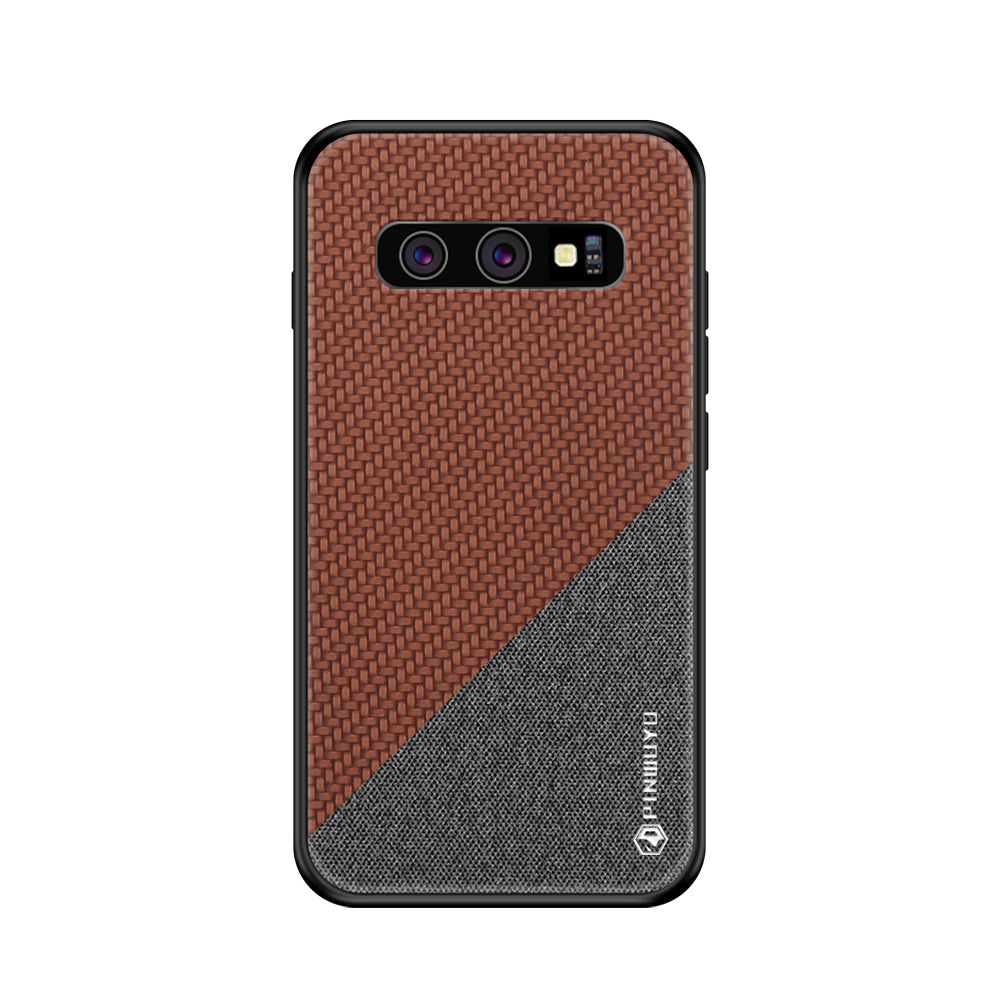 PINWUYO Honors Series Anti-drop PU Leather Coated TPU Protection Phone Case for Samsung Galaxy S10