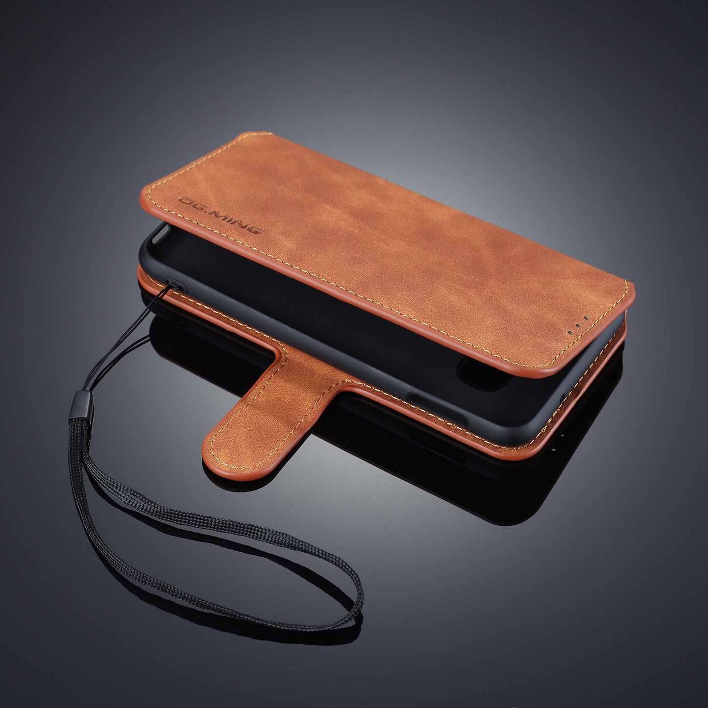 DG.MING Retro Style Wallet Leather Stand Case for Samsung Galaxy S10e