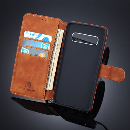 DG.MING Retro Style Wallet Leather Stand Case for Samsung Galaxy S10