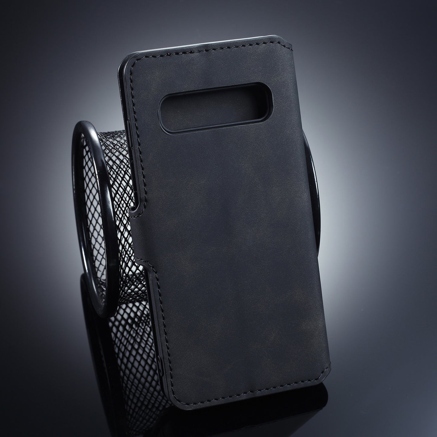 DG.MING Retro Style Leather Wallet Stand Case for Samsung Galaxy S10 Plus