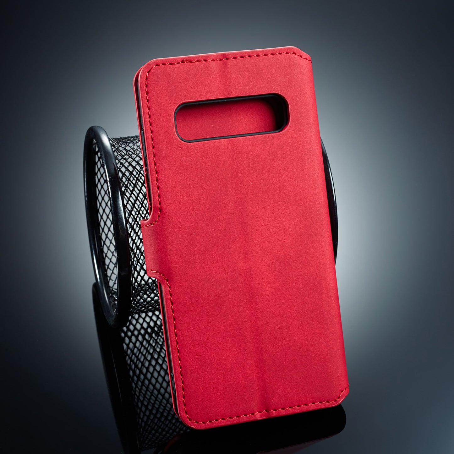 DG.MING Retro Style Leather Wallet Stand Case for Samsung Galaxy S10 Plus