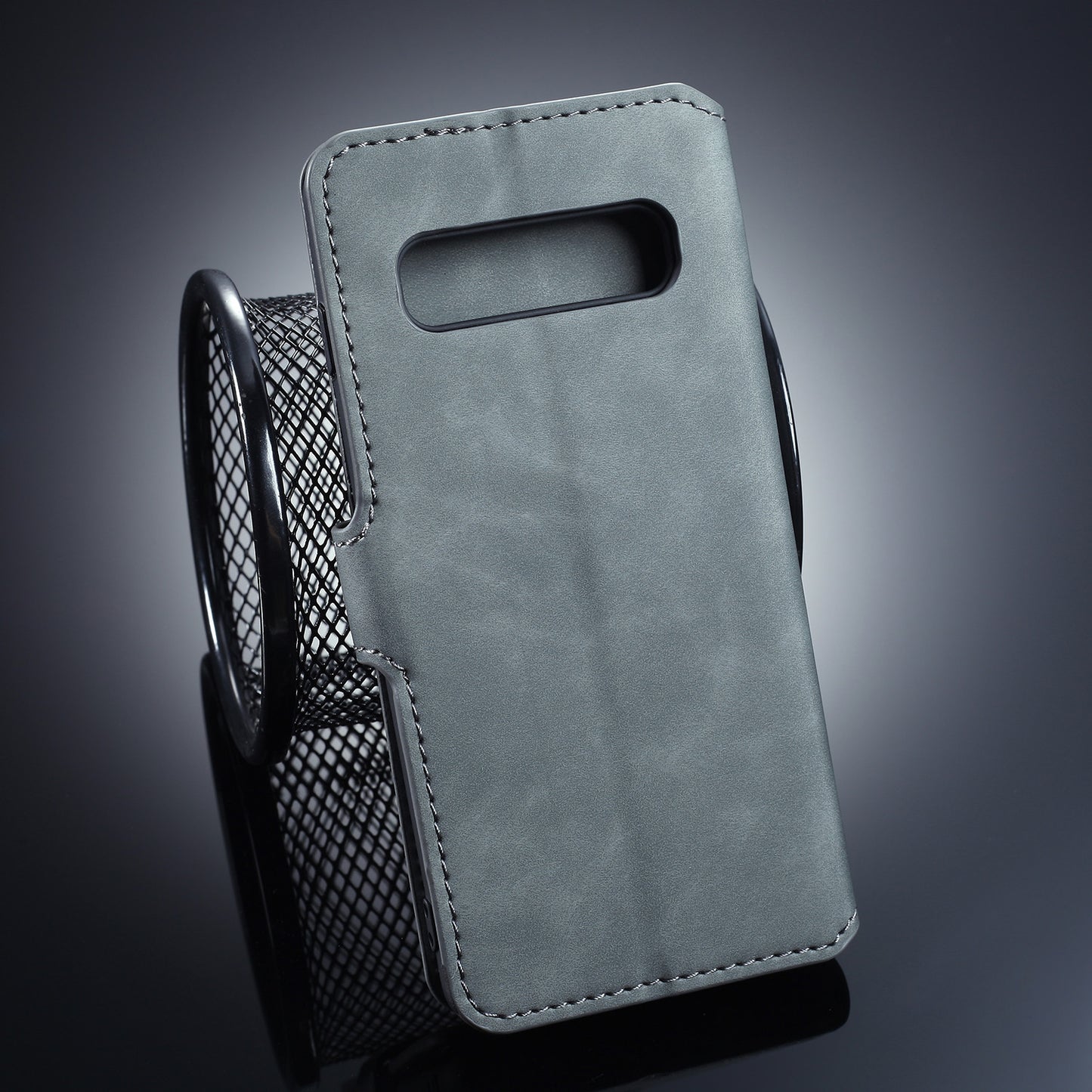 DG.MING Retro Style Leather Wallet Stand Case for Samsung Galaxy S10 Plus