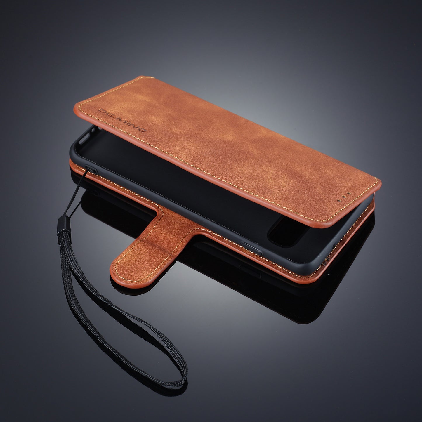 DG.MING Retro Style Leather Wallet Stand Case for Samsung Galaxy S10 Plus