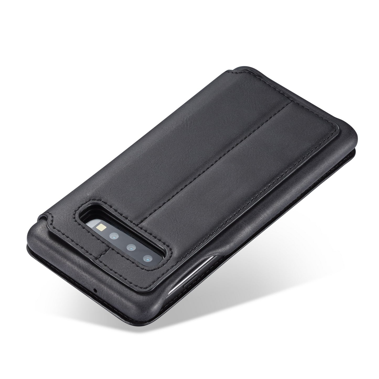 LC.IMEEKE Retro Style Leather Card Holder Case for Samsung Galaxy S10 Plus