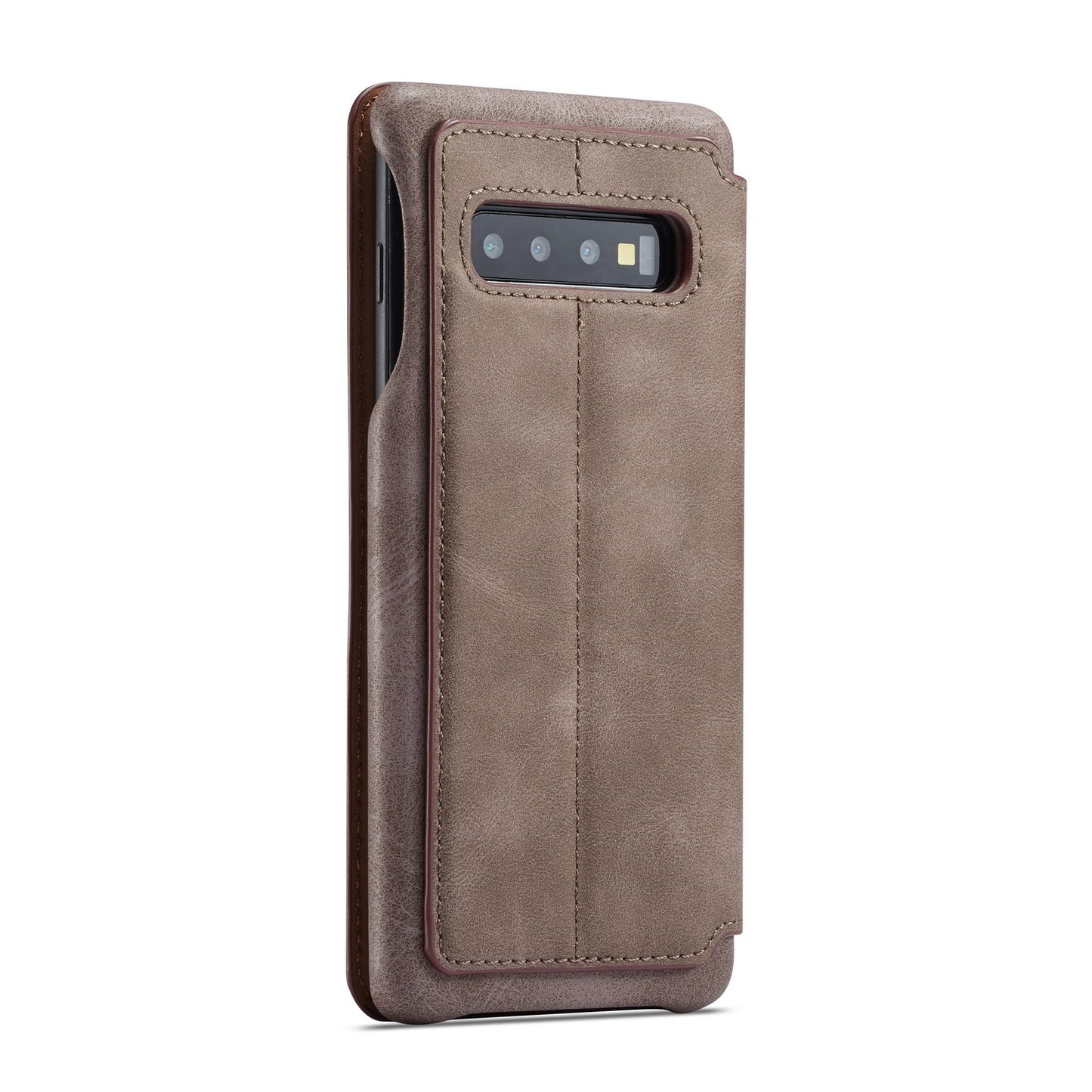 LC.IMEEKE Retro Style Leather Card Holder Case for Samsung Galaxy S10 Plus