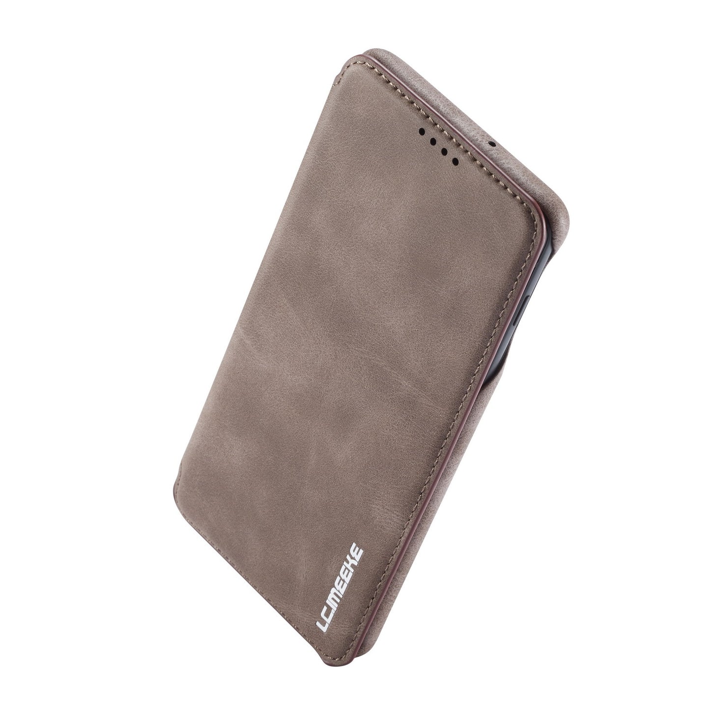 LC.IMEEKE Retro Style Leather Card Holder Case for Samsung Galaxy S10 Plus