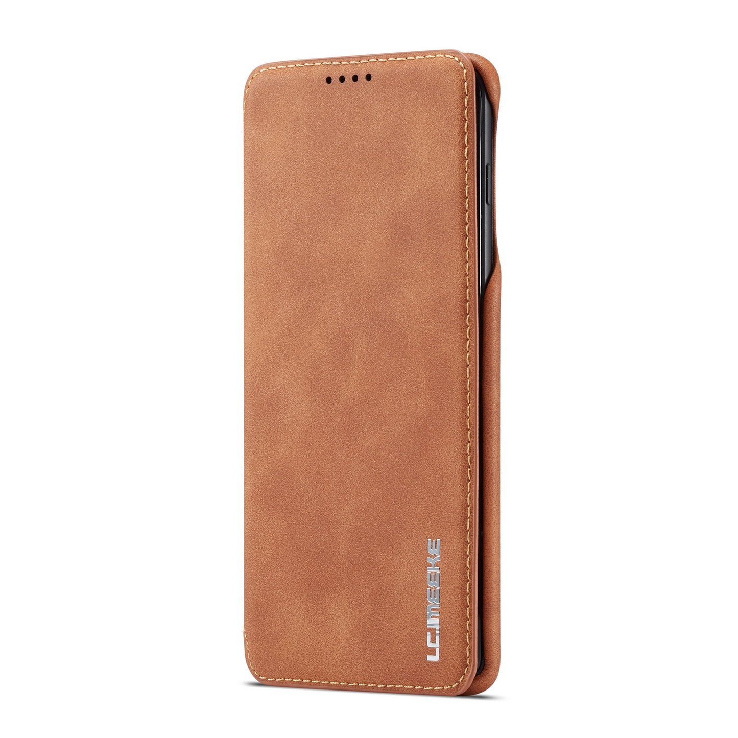 LC.IMEEKE Retro Style Leather Card Holder Case for Samsung Galaxy S10