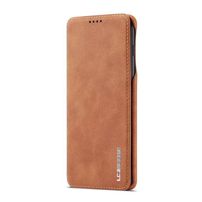 LC.IMEEKE Retro Style Leather Card Holder Case for Samsung Galaxy S10