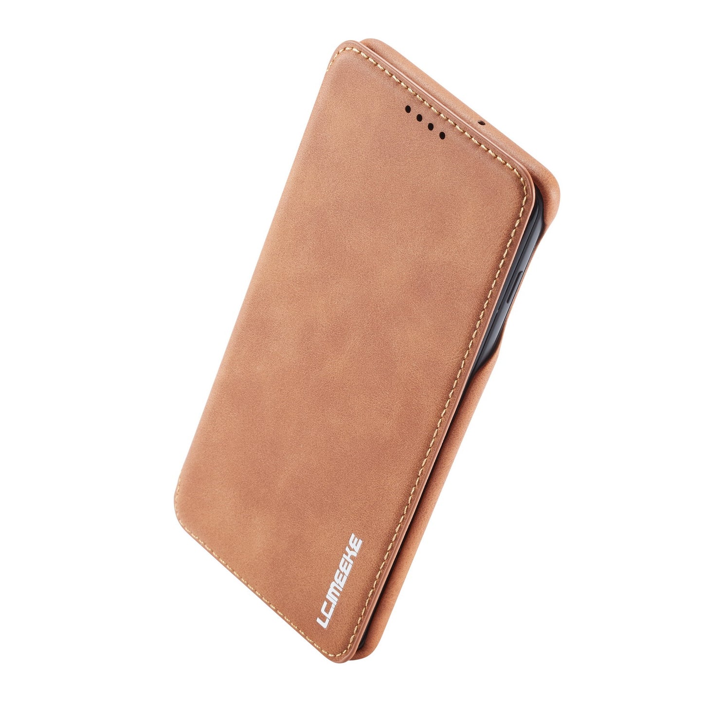 LC.IMEEKE Retro Style Leather Card Holder Case for Samsung Galaxy S10