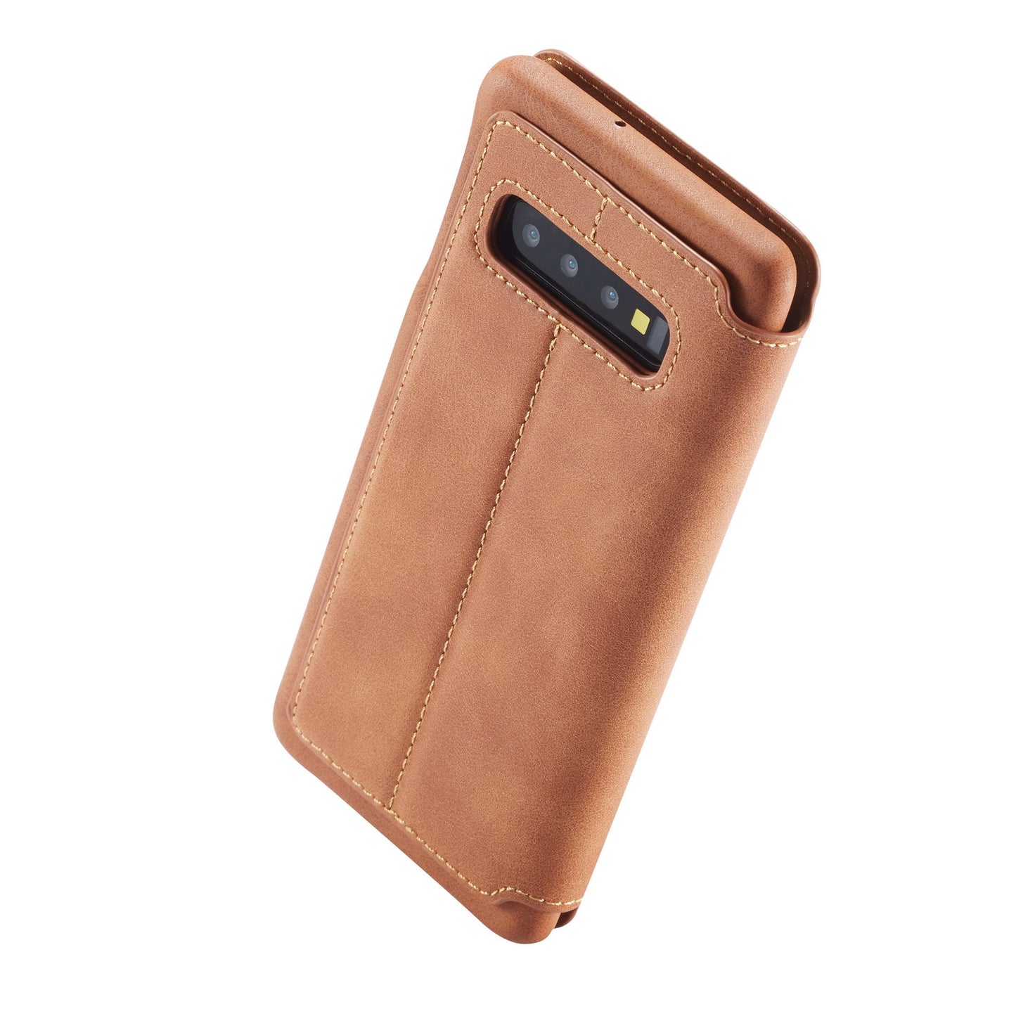 LC.IMEEKE Retro Style Leather Card Holder Case for Samsung Galaxy S10