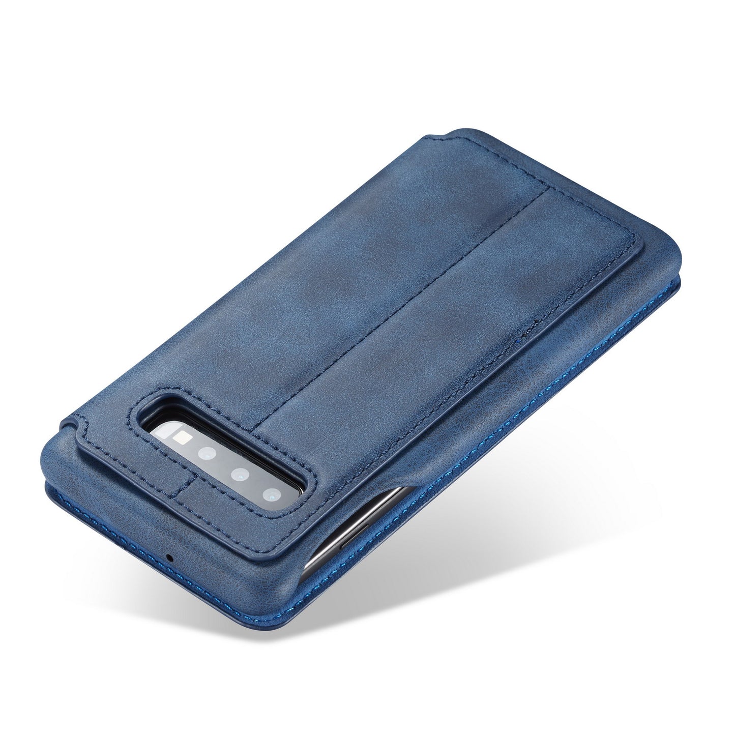 LC.IMEEKE Retro Style Leather Card Holder Case for Samsung Galaxy S10