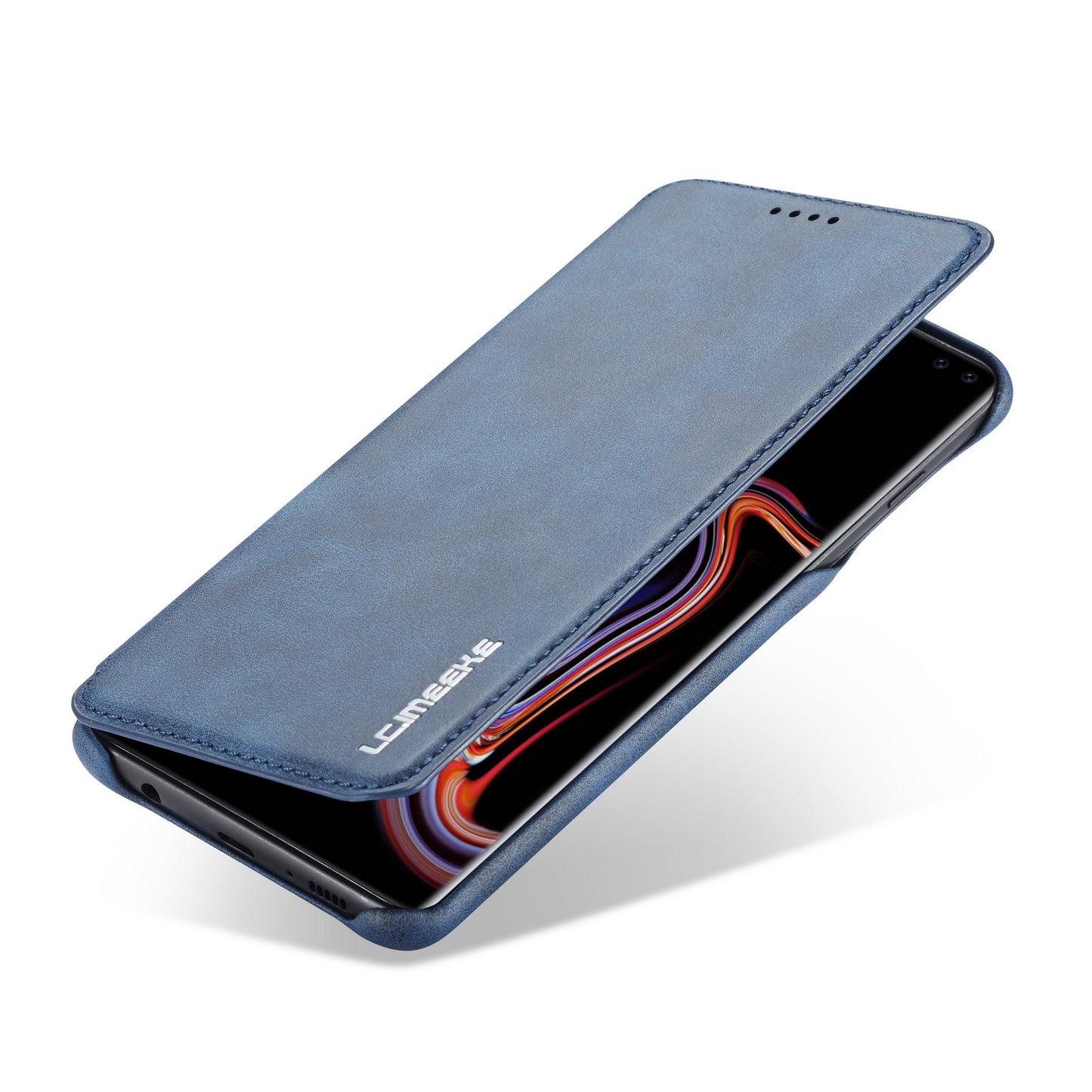 LC.IMEEKE Retro Style Leather Card Holder Case for Samsung Galaxy S10