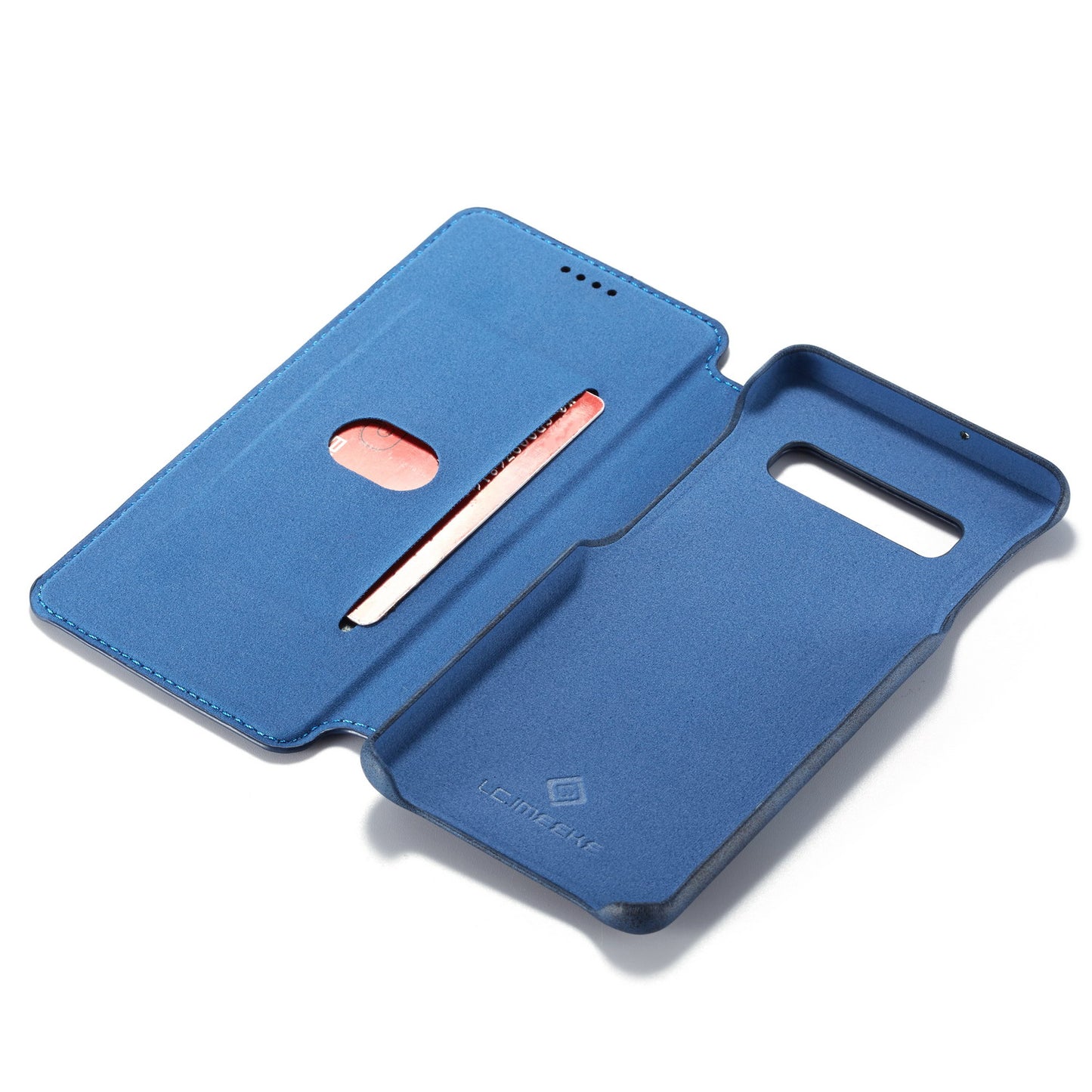 LC.IMEEKE Retro Style Leather Card Holder Case for Samsung Galaxy S10