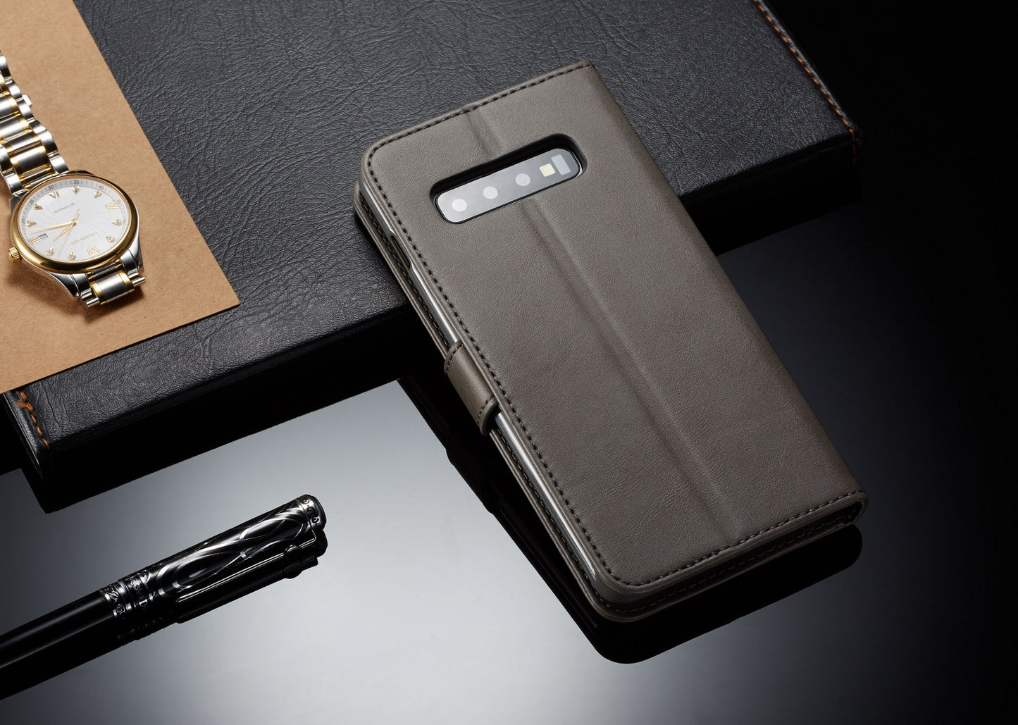 LC.IMEEKE Wallet Leather Stand Case for Samsung Galaxy S10 Plus
