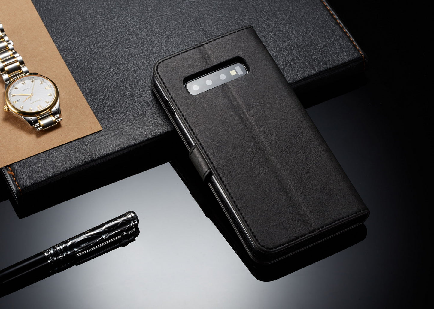 LC.IMEEKE Wallet Leather Stand Case for Samsung Galaxy S10