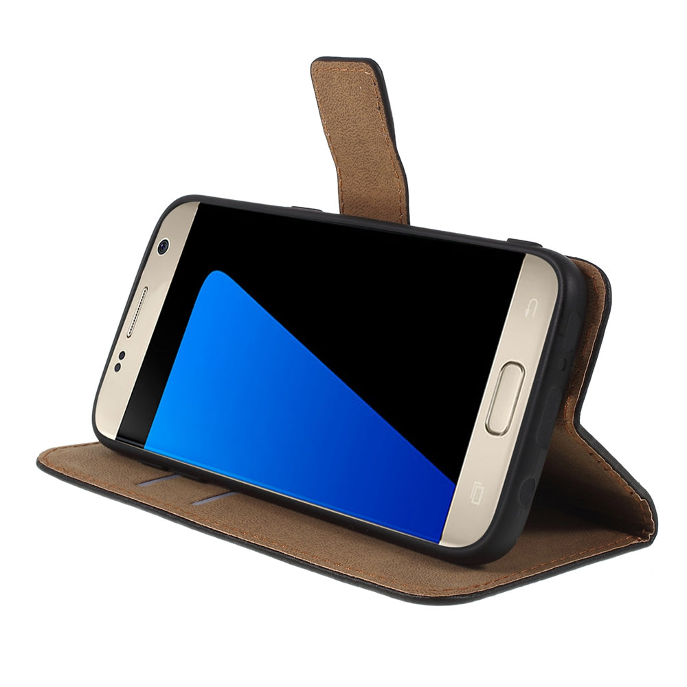 For Samsung Galaxy S7 G930 Folio Flip Split Leather Large Capacity Wallet Case Accessory