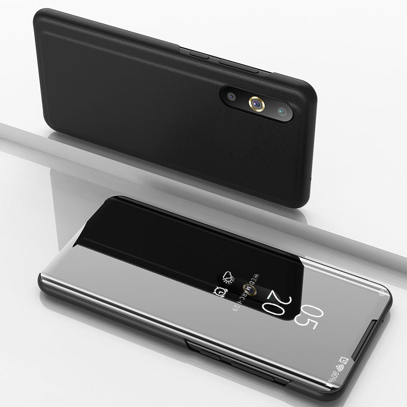 View Window Plated Mirror Surface Leather Stand Case for Samsung Galaxy A50 / A50s / A30s