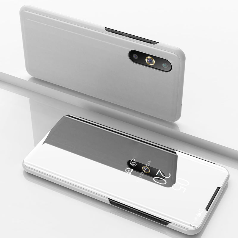 View Window Plated Mirror Surface Leather Stand Case for Samsung Galaxy A50 / A50s / A30s