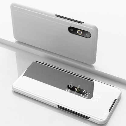 View Window Plated Mirror Surface Leather Stand Case for Samsung Galaxy A50 / A50s / A30s