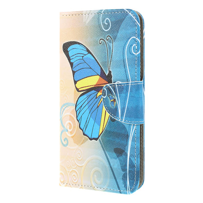Cross Texture Patterned Leather Wallet Case for Samsung Galaxy M10