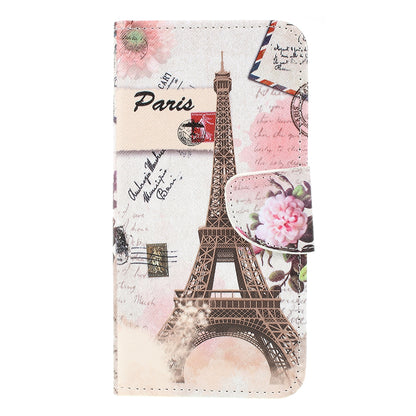 Cross Texture Patterned Leather Wallet Case for Samsung Galaxy M10