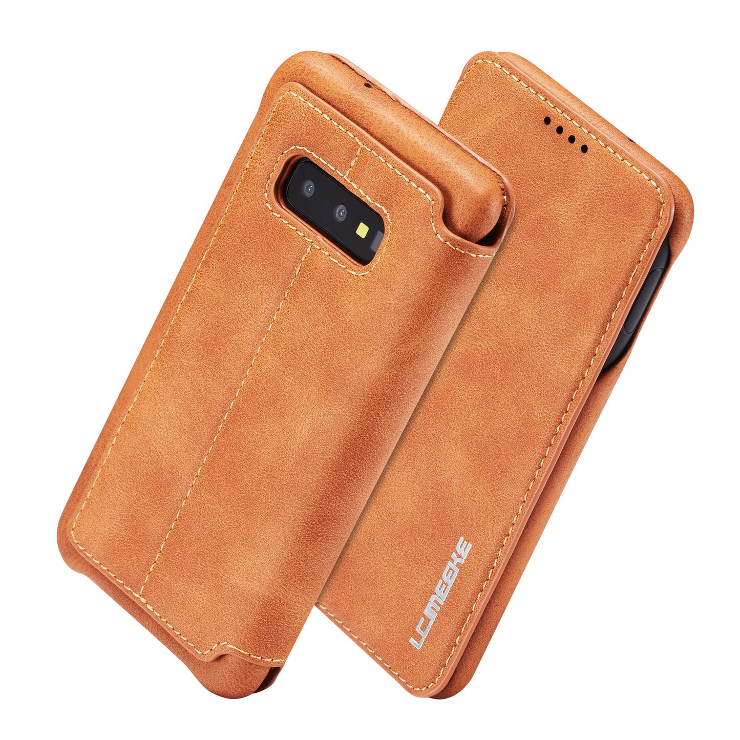 LC.IMEEKE Retro Style Leather Card Holder Case for Samsung Galaxy S10e
