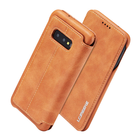 LC.IMEEKE Retro Style Leather Card Holder Case for Samsung Galaxy S10e