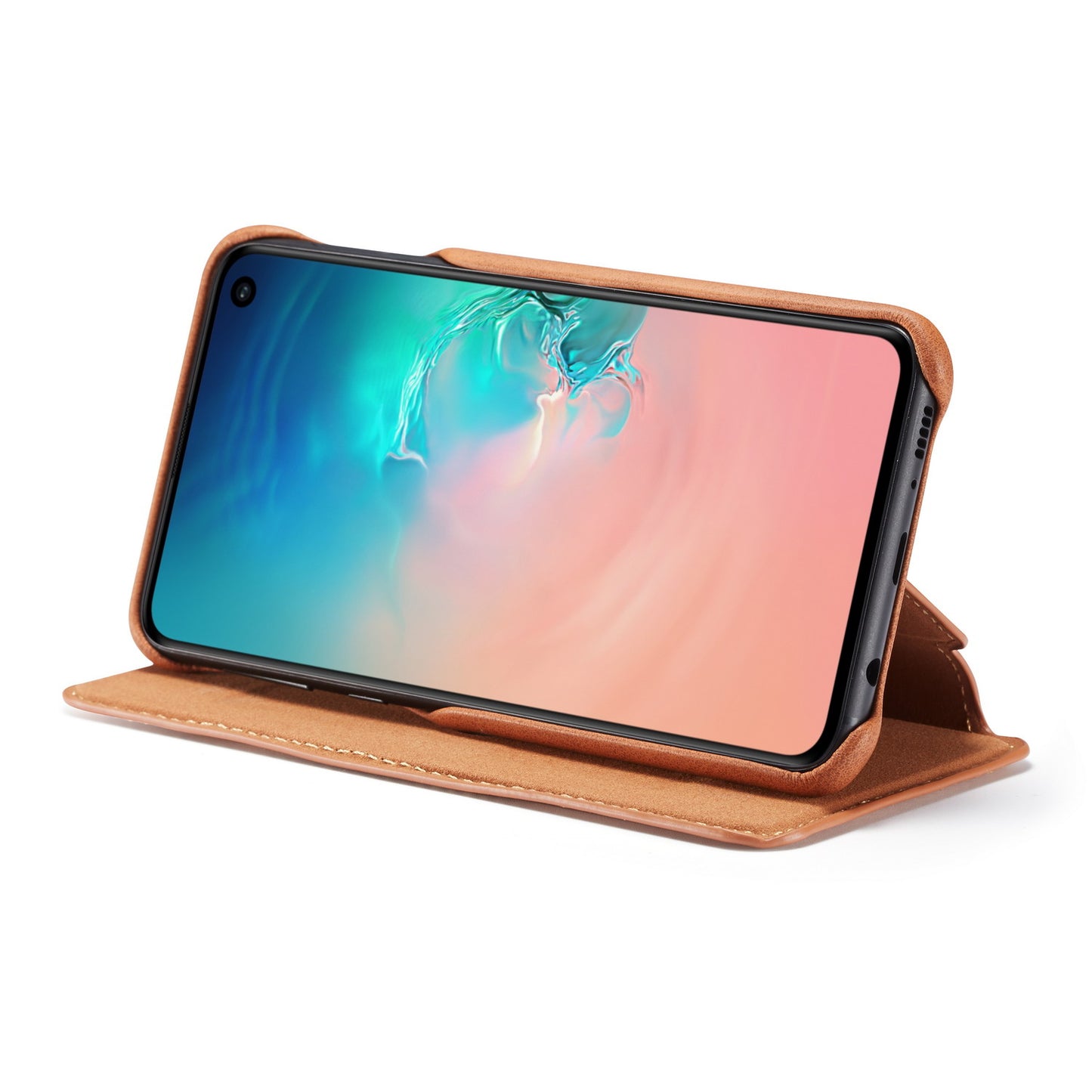LC.IMEEKE Retro Style Leather Card Holder Case for Samsung Galaxy S10e
