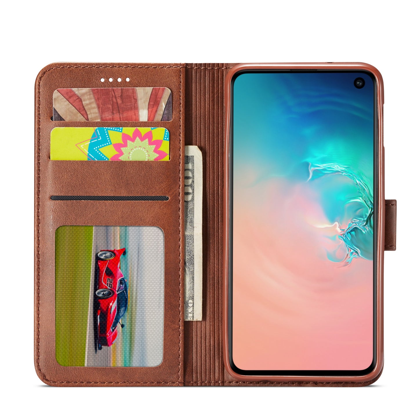 LC.IMEEKE Wallet Leather Stand Case for Samsung Galaxy S10e