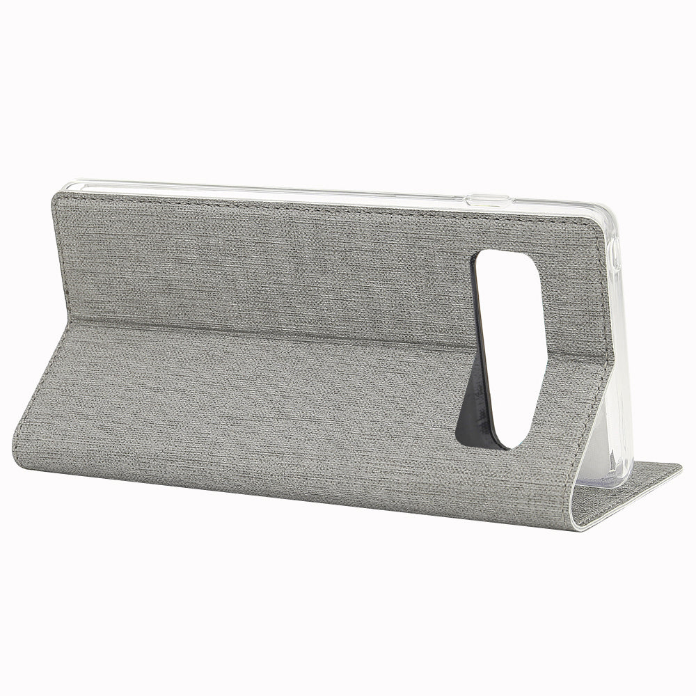 VILI DMX Cross Texture Card Holder Leather Stand Cover for Samsung Galaxy S10