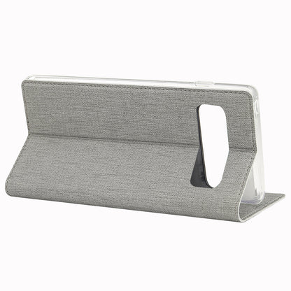 VILI DMX Cross Texture Card Holder Leather Stand Cover for Samsung Galaxy S10