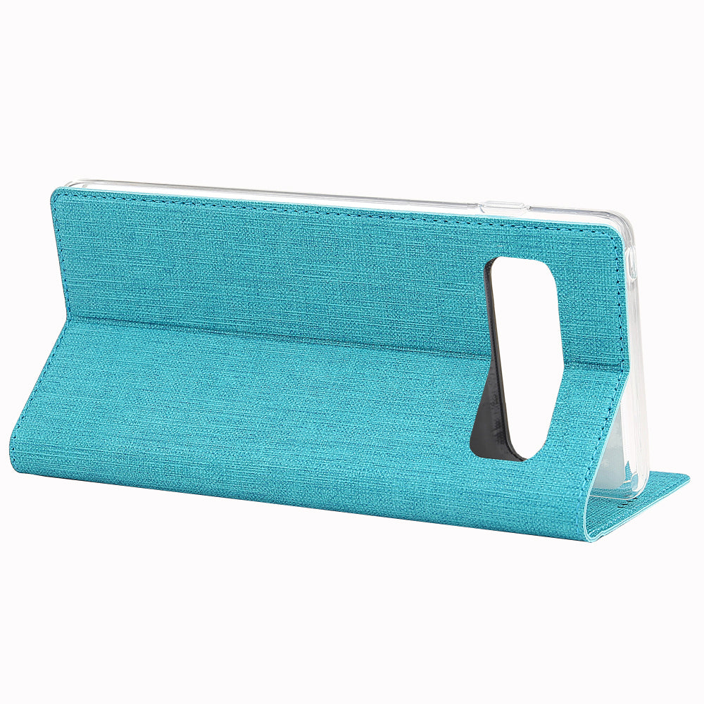 VILI DMX Cross Texture Card Holder Leather Stand Cover for Samsung Galaxy S10
