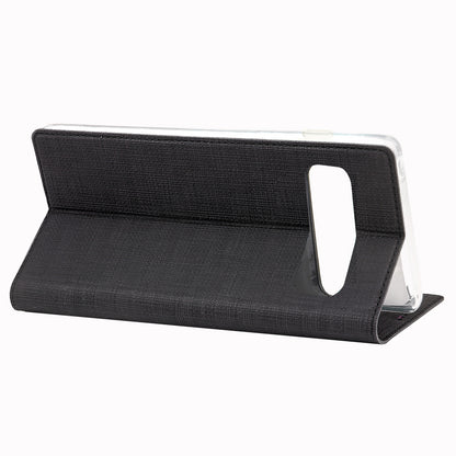 VILI DMX Cross Texture Card Holder Leather Stand Cover for Samsung Galaxy S10
