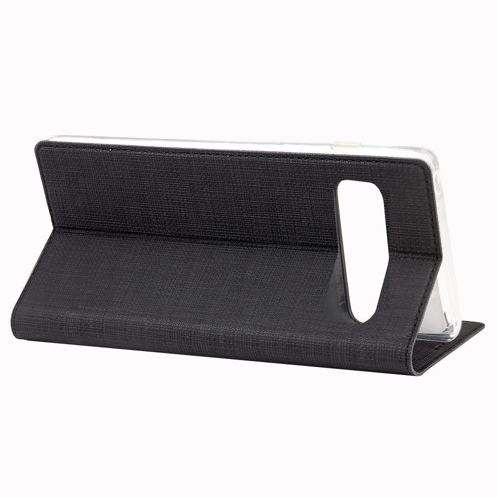 VILI DMX Cross Texture Card Slot Leather Stand Case for Samsung Galaxy S10 Plus
