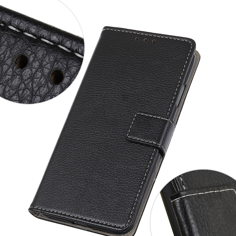 Litchi Grain Leather Cover with [Wallet Stand] for Samsung Galaxy A50 / A50s / A30s