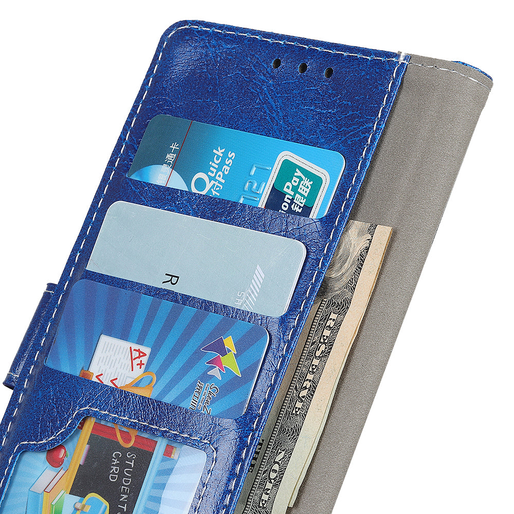 Crazy Horse PU Leather Wallet Phone Case for Samsung Galaxy A50 / A50s / A30s