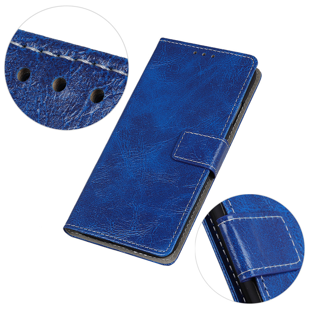 Crazy Horse PU Leather Wallet Phone Case for Samsung Galaxy A50 / A50s / A30s
